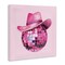 Stupell Industries Cowgirl Hat Disco Ball Canvas By Sarah Adams